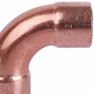 фото Отвод двухраструбный 22 мм / 90° под пайку медный SANHA 15002A22E, 2шт