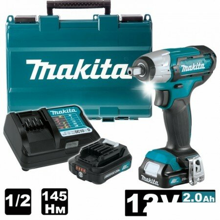 Гайковерт Makita TW141DWAE (с 2-мя АКБ кейс)