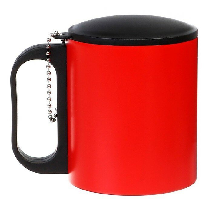 фото Термокружка, 180 мл, Туризм сохраняет тепло 2 ч, красная