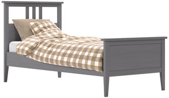Комплект кровать Leset Мира 90х200 с основанием, Серый