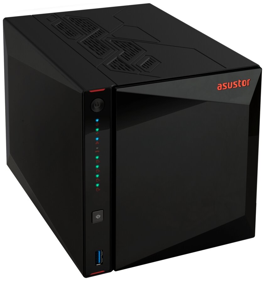 Сетевое хранилище Asustor NIMBUSTOR 4 Gen2 AS5404T 90IX01R1-BW3S40 настольный 4 25"35"M2 SATA III 88TB RAID 0RAID 1RAID 10RAID 5RAID 6Single disk 4 GB DDR4 Кол-во сетевые интерфейсов 2 25 Gb/s