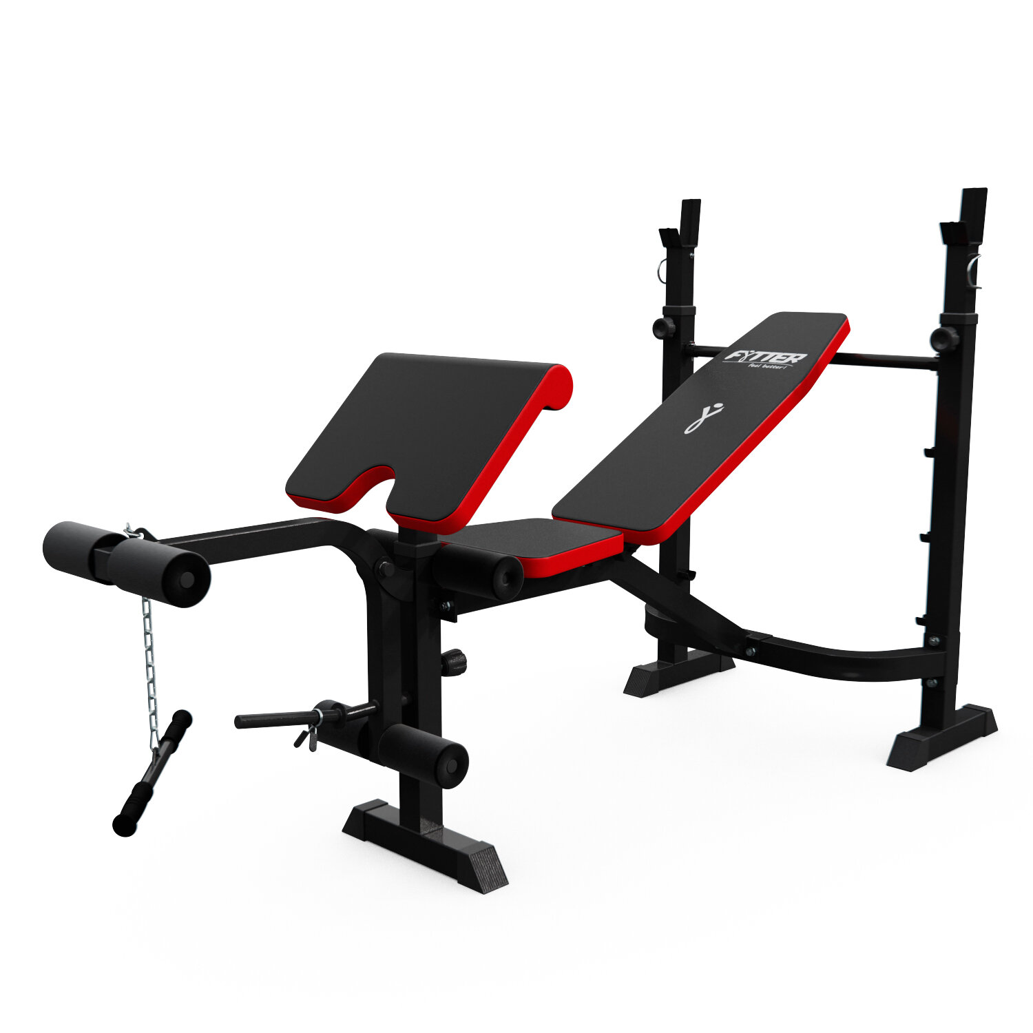 фото Скамья со стойками под штангу DFC Fytter BEW04R