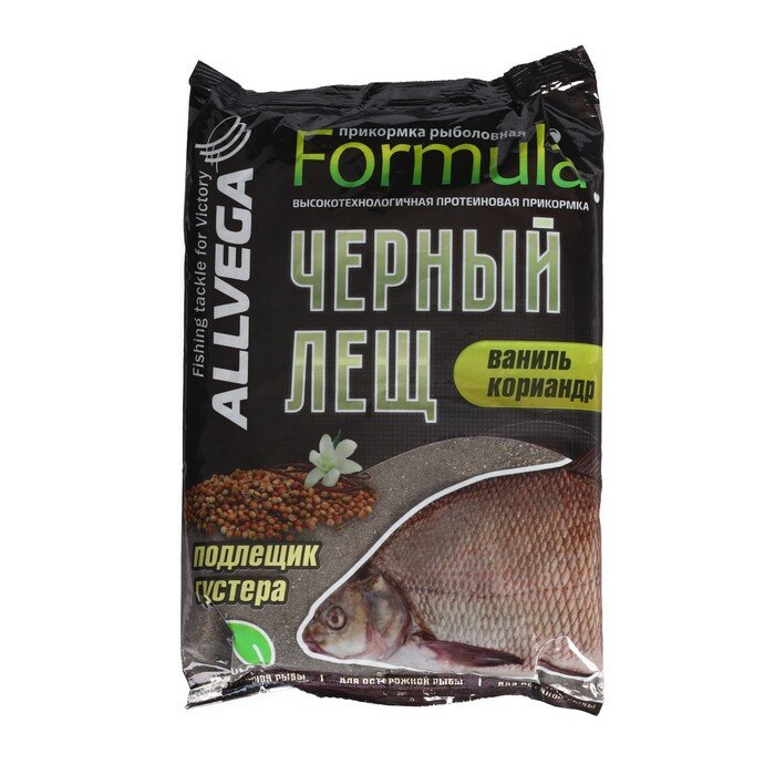 Прикормка для рыбалки ALLVEGA Formula Black Bream 09 кг черный лещ (2726/58)