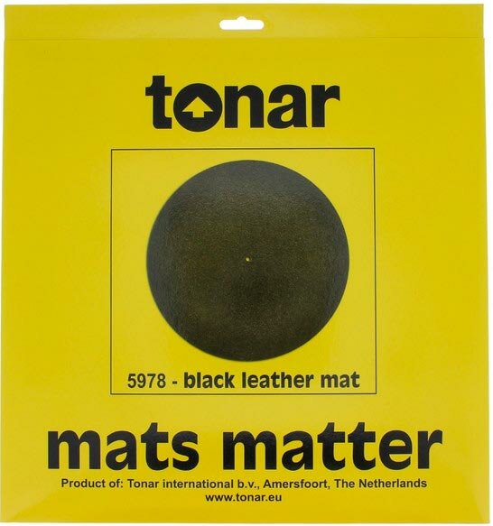 Мат для проигрывателя LP Tonar Black Leather Mat