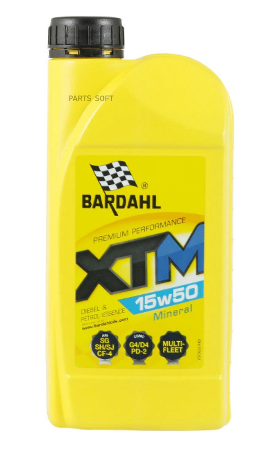 BARDAHL 36351 15W50 XTM SJ/CF 1L (минер. моторное масло) BARDAHL