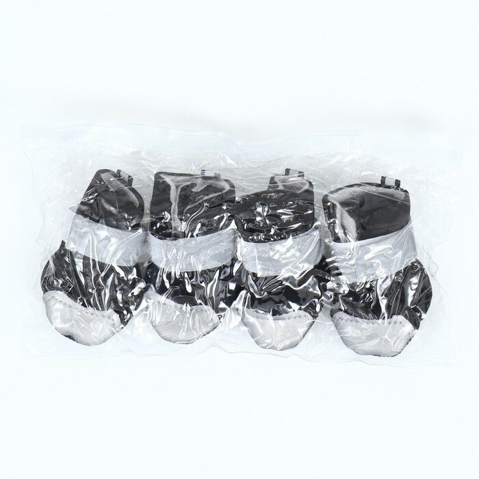 Ботинки для собак "Комфорт" дышашие, размер 4 (5, 5 х 4, 6 см), черные - фотография № 5