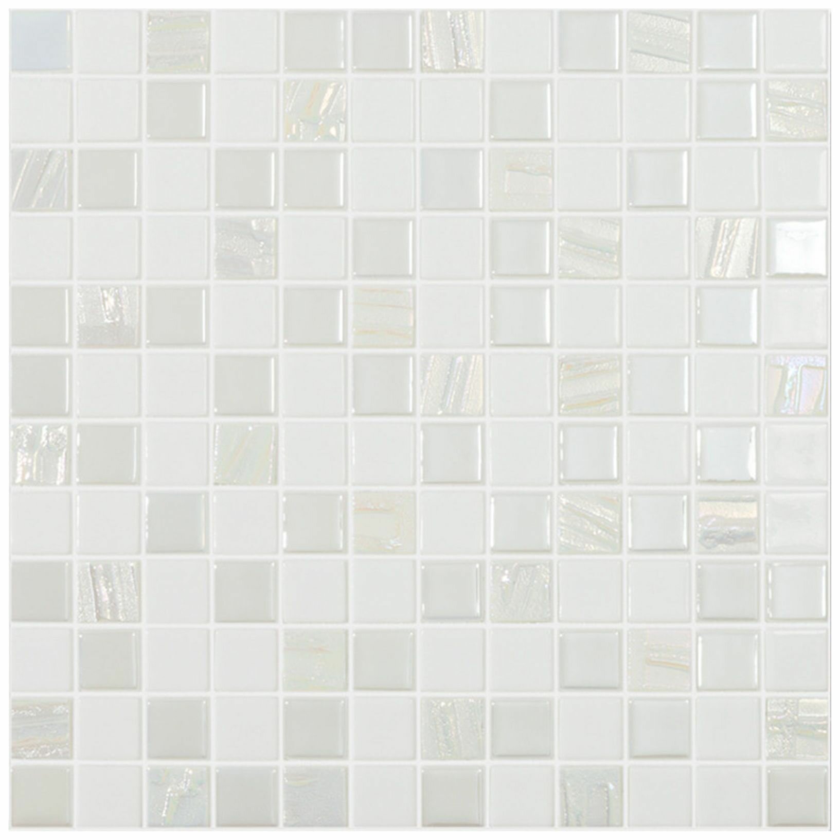 Стеклянная мозаика Vidrepur Astra White Белый 317х317 см