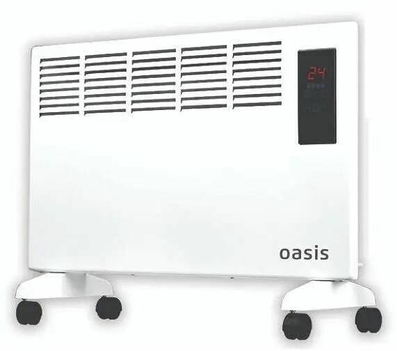 Конвектор OASIS DK-15, 1500Вт, с терморегулятором, белый