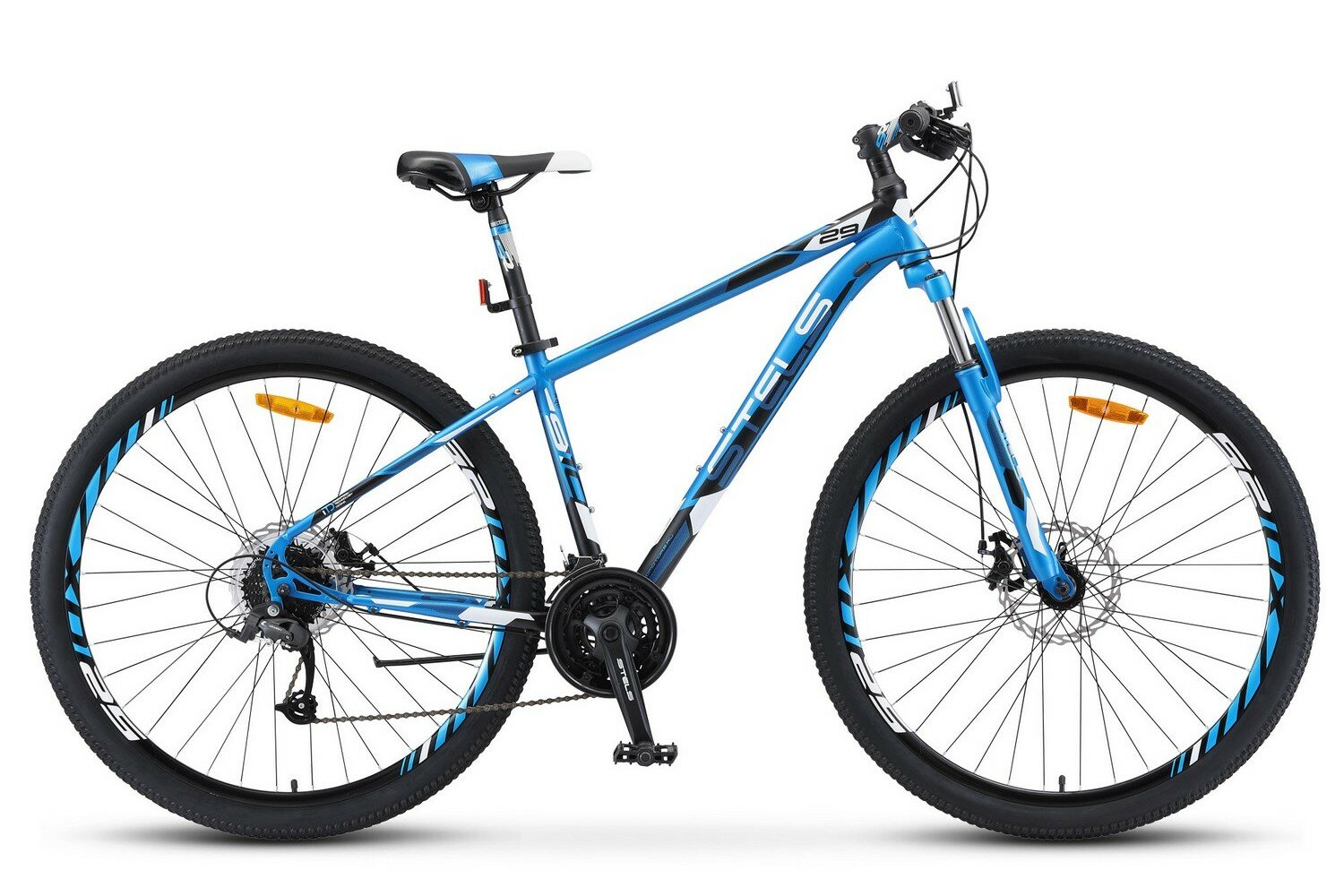 Горный (MTB) велосипед STELS Navigator 910 MD 29 V010 (2019) синий/черный 18.5" (требует финальной сборки)