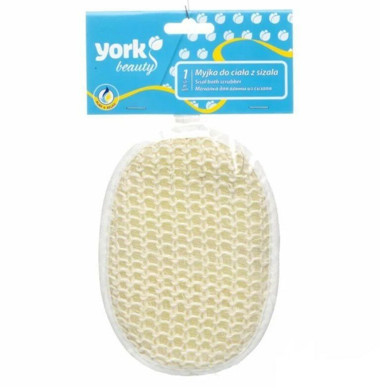 фото Набор из 3 штук Мочалка из сизаля York овальная 1шт