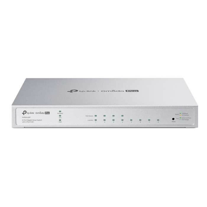 Коммутатор TP-Link S4500-8GP Omada Pro Smart с 8 гигабитными портами (4 порта PoE+)