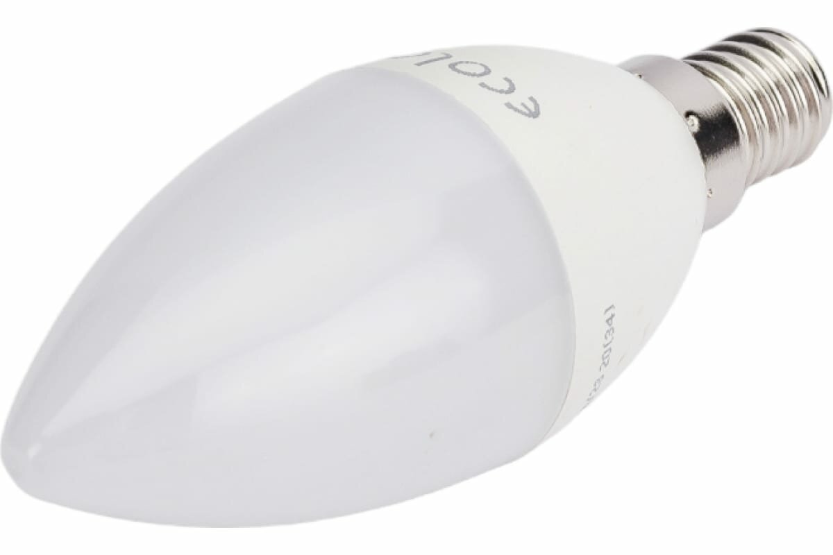 фото Ecola candle LED 6,0Вт 220V Е14 4000К свеча (композит) 101x37 C4LV60ELC