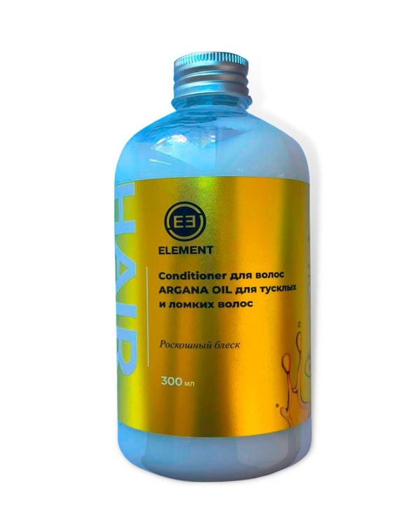 ELEMENT Кондиционер для волос ARGANA OIL для тусклых и ломких волос роскошный блеск, 300 мл