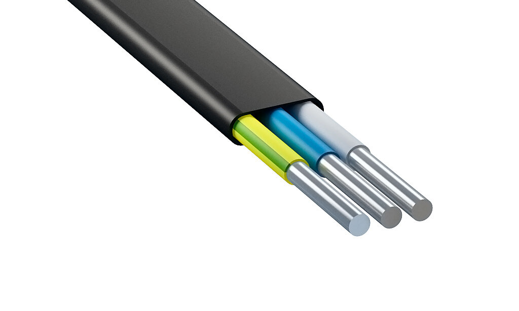 фото Провод электрический/кабель алюминиевый ГОСТ АВВГ/аввгнг/АВВГ-пнг(А)-LS 3х2,5 - 50 м.