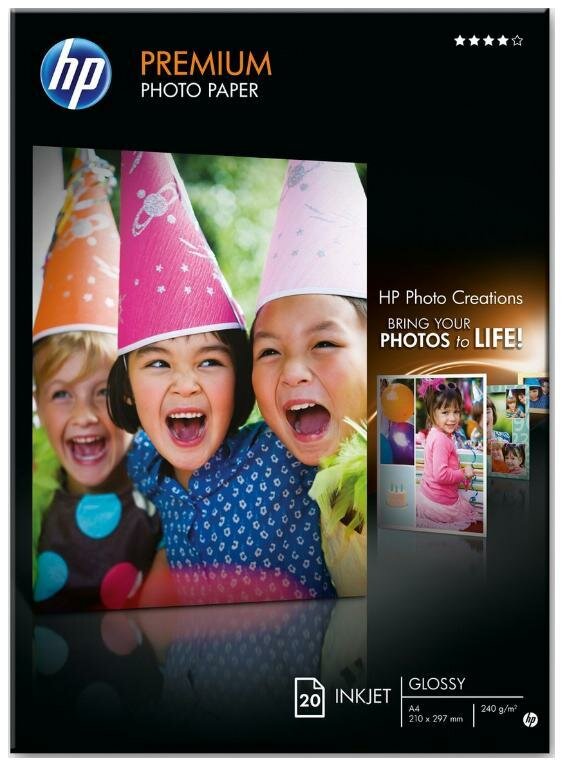 HP Q2519A Глянцевая фотобумага повышенного качества Premium Photo Paper Glossy A4 210x297 мм 240 г/м2 20 л. [Q2519HF]