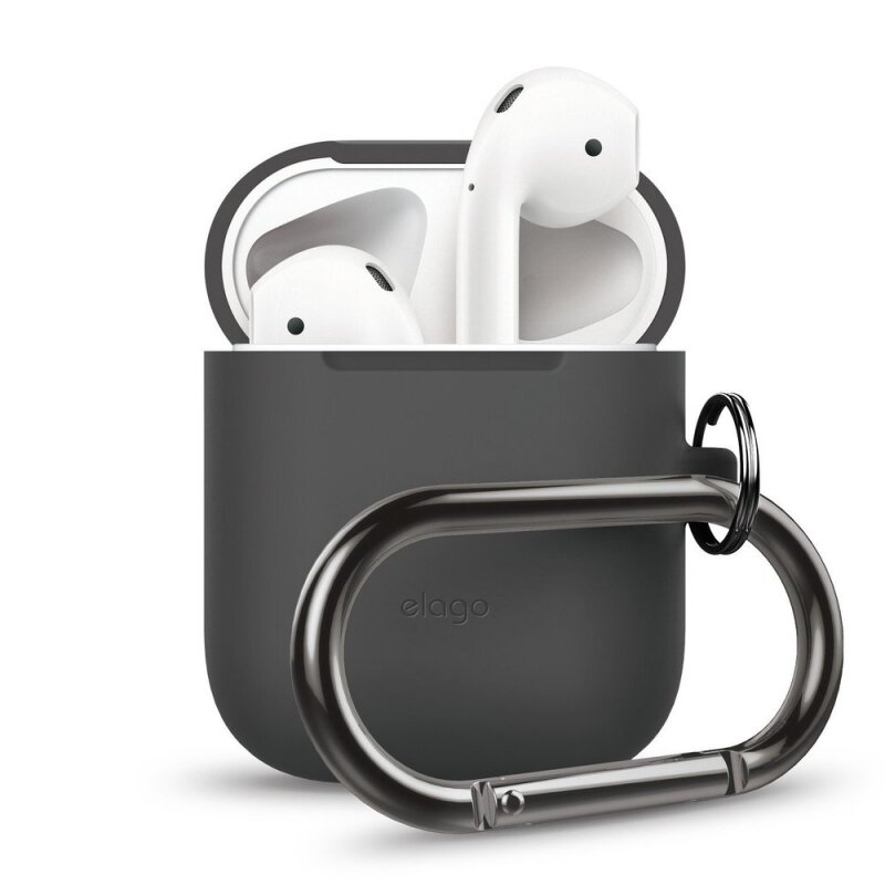 Чехол Elago для AirPods Hang Case Dark Grey