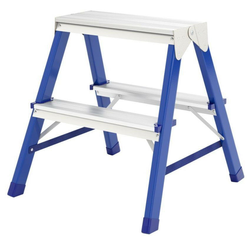 фото СИБРТЕХ Стремянка двусторонняя 3ст., алюминиевая, Россия 97923 (Стремянка)