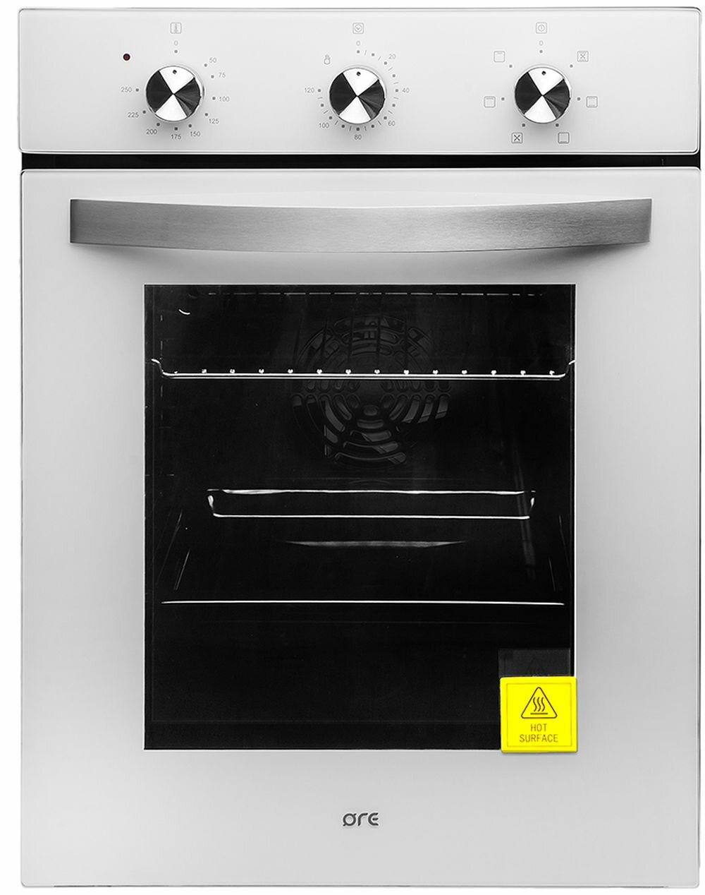 Духовой шкаф электрический встраиваемый ORE VS45W ширина 45 см цвет белый 6 режимов приготовления