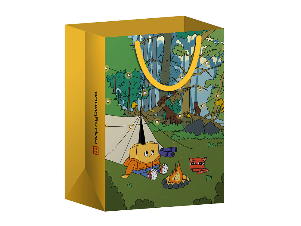 Пакет подарочный LEGO BagS_K_hike_MK Пакет подарочный «Кубикоша в походе» 24*35 (s)