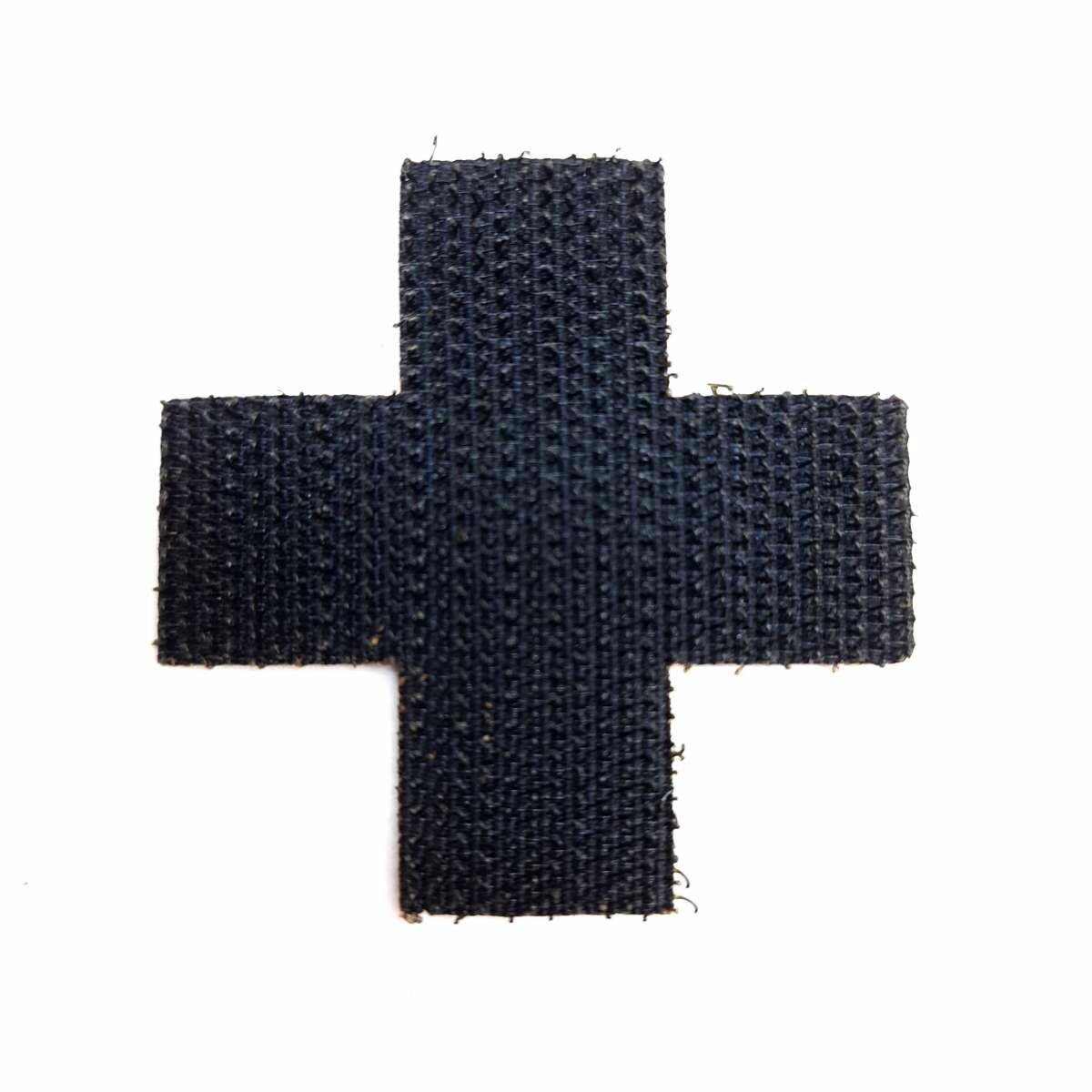 Патч крест черный Velcro комплект 10 штук для подсумка аптечки