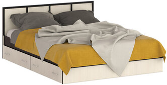 Кровать Сакура с ящиками 1600, цвет венге/дуб лоредо