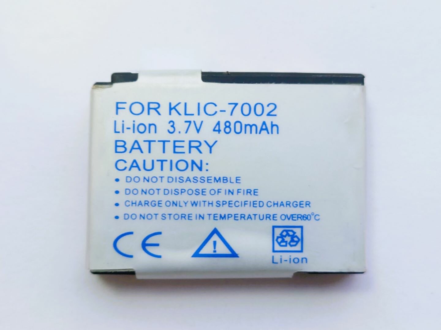 Аккумулятор для фото Kodak KLIC-7002 (Easy Share V530, Kodak Easy Share V603) 480mAh