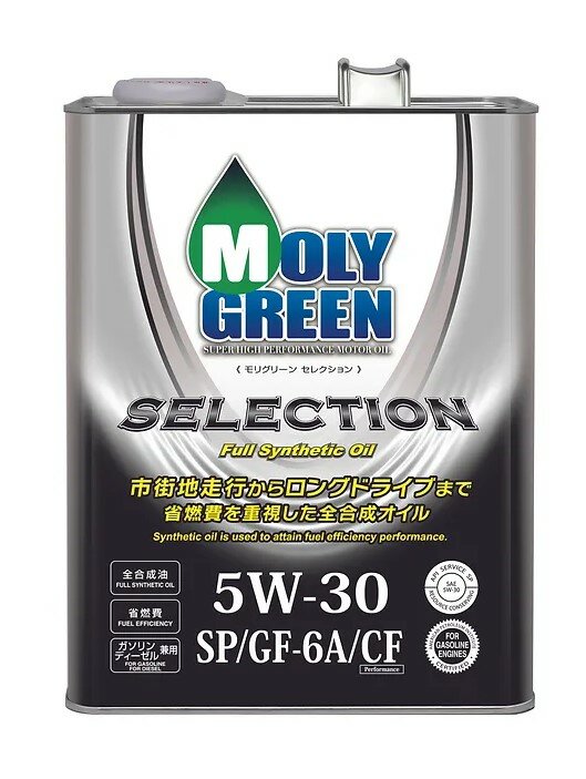 MolyGreen Моторное масло синтетическое MOLY GREEN SELECTION 5W30 SP/GF-6A/CF (4л) арт. 0470074