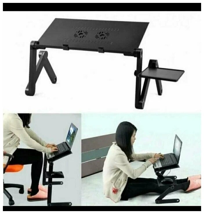 Столик для ноутбука с вентиляторами LAPTOP TABLE T8