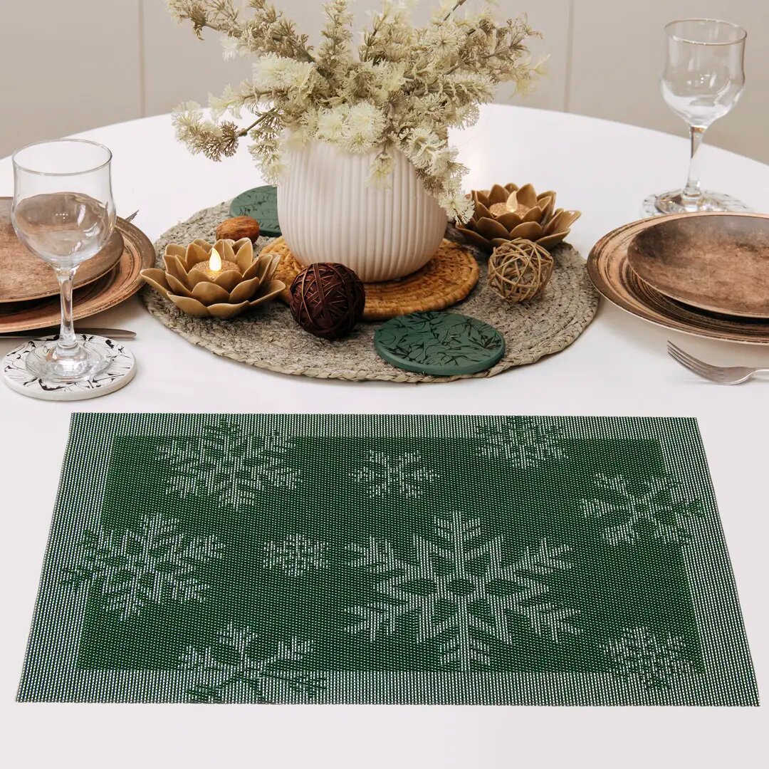 фото Салфетка 30x45 см Санта-2 зеленая