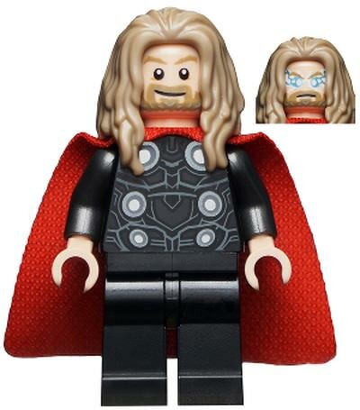 Минифигурка Lego sh734 Thor - Long Dark Tan Hair