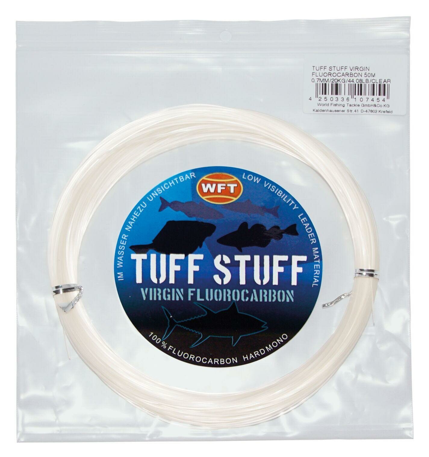 Леска 0.60мм 16.5кг 50м TUFF STUFF FLUOROCARBON "WFT"