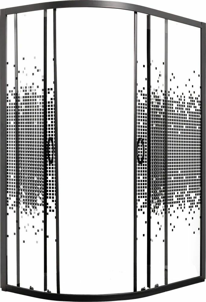 Душевое ограждение мономах ДУ 100/70/180 МЗ BL L/R без поддона (10000008624)