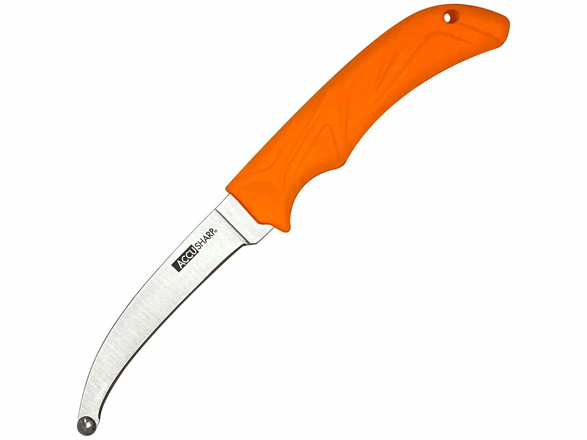 Нож AccuSharp AccuZip Skinning Knife шкуросъемный сталь 420 нейлоновый чехол оранжевый