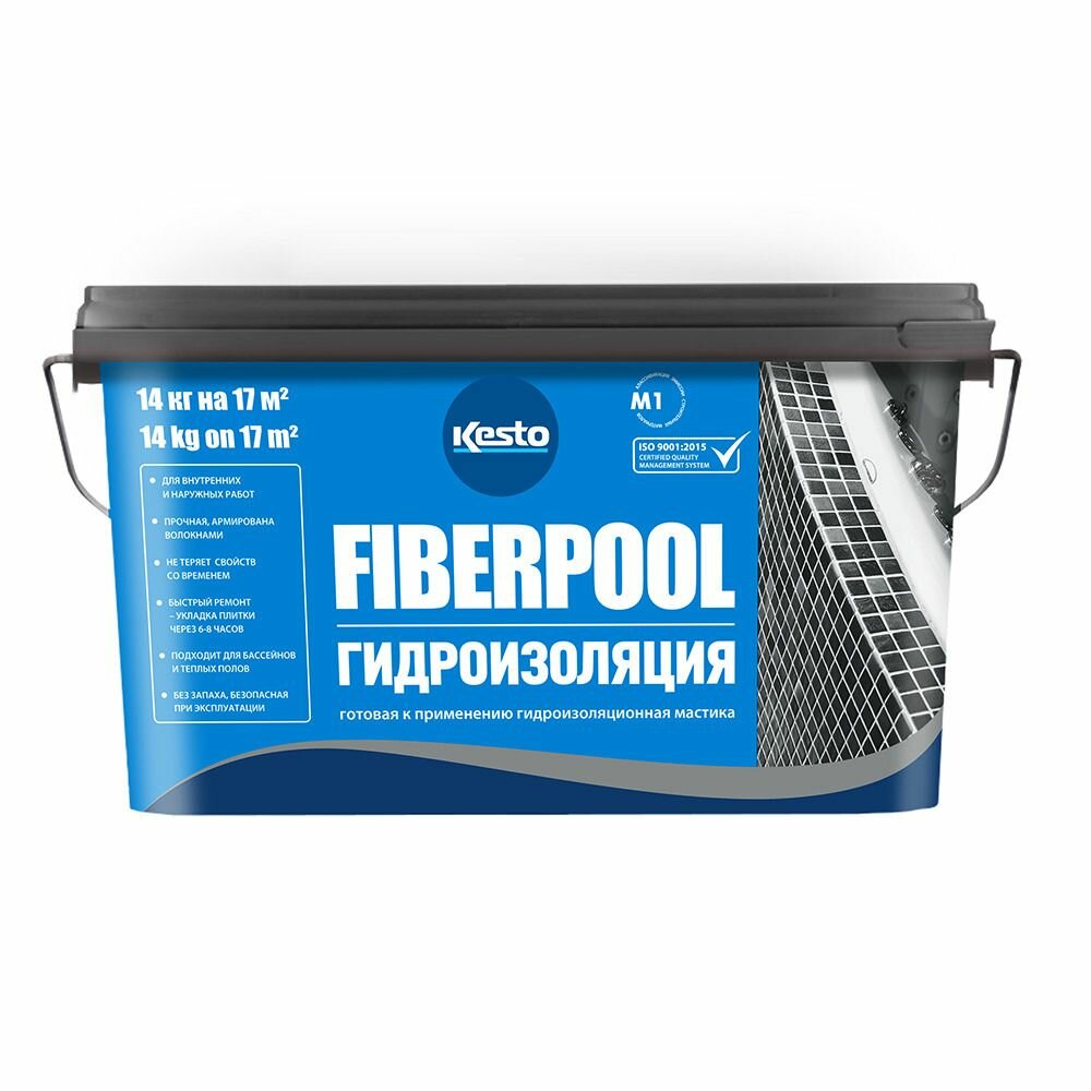 Мастика гидроизоляционная Kesto Fiberpool 7 кг