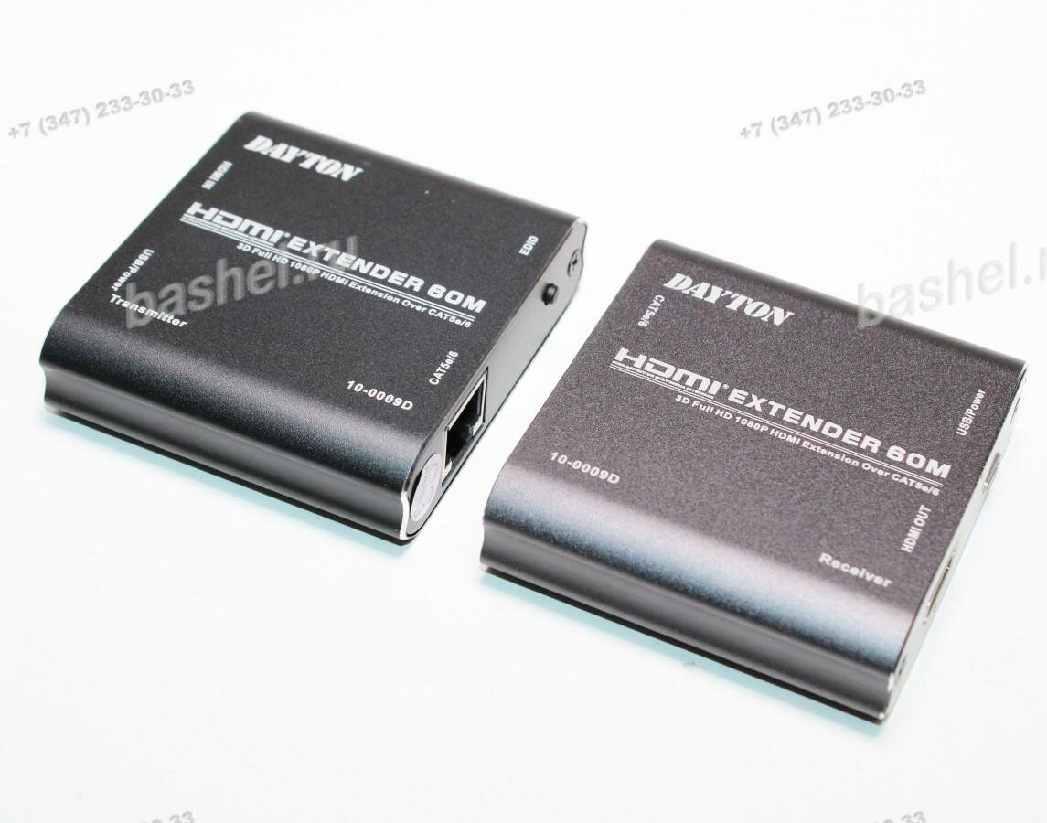 Удлинитель по витой паре HDMI Extender DAYTON 10-0009D 1.4 3D 1080P удлинитель/усилитель HDMI сигнала по одному кабелю L электротовар