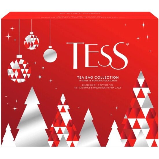 Набор чая Tess Happy Holidays, 48 пакетиков