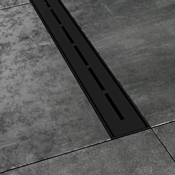 Сливной трап для душа Ravak Runway OZ 85 X01751 с черной матовой решеткой
