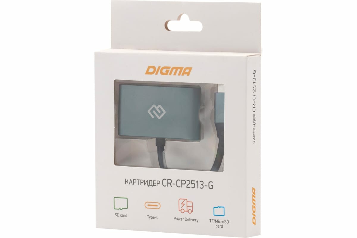 Устройство чтения карт Digma Type C CR-CP2513G