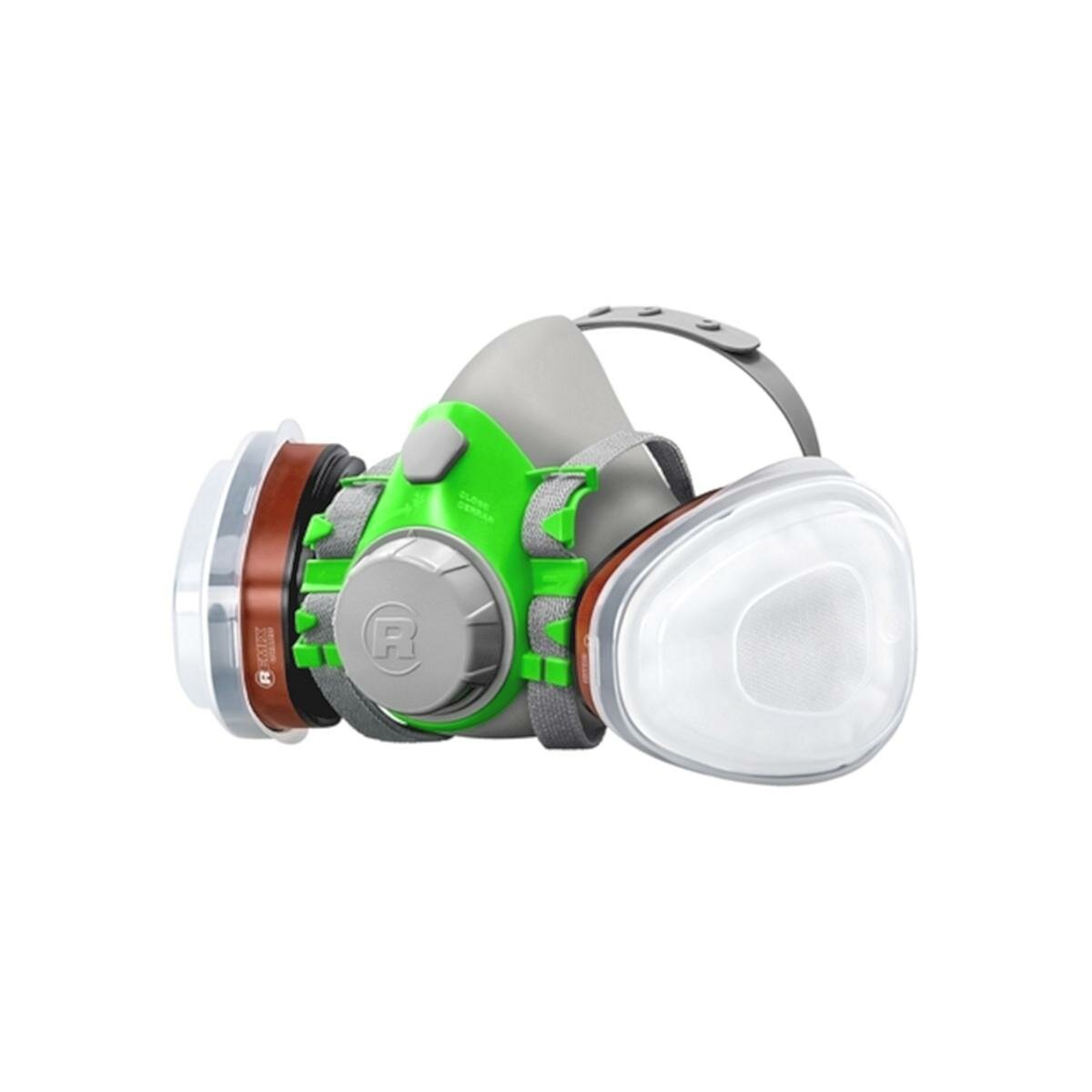 фото Полумаска силиконовая Remix Guard RG-8601M-KIT-A1/P2R набор с фильтрами, класс защиты A1/P2R, размер M