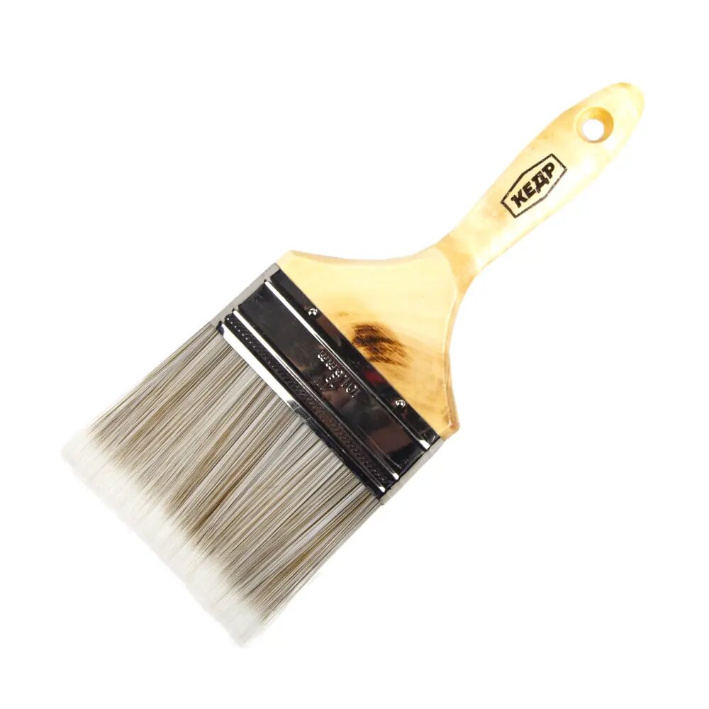 фото Кисть малярная флейцевая Кедр синтетическая щетина Эксперт 100 мм