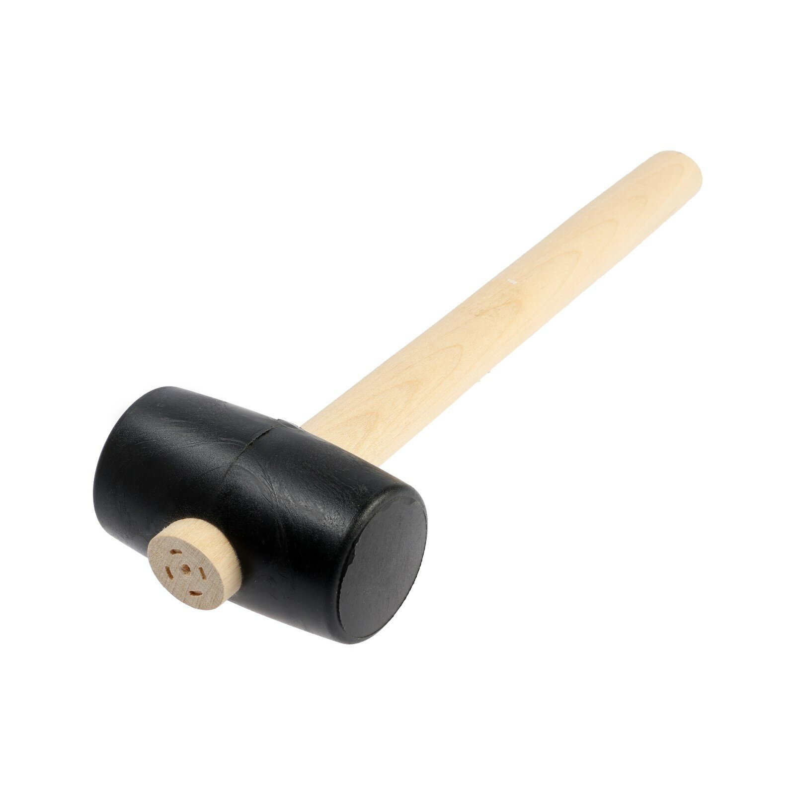 Киянка, деревянная рукоятка, черная резина, 50 мм, 250 г