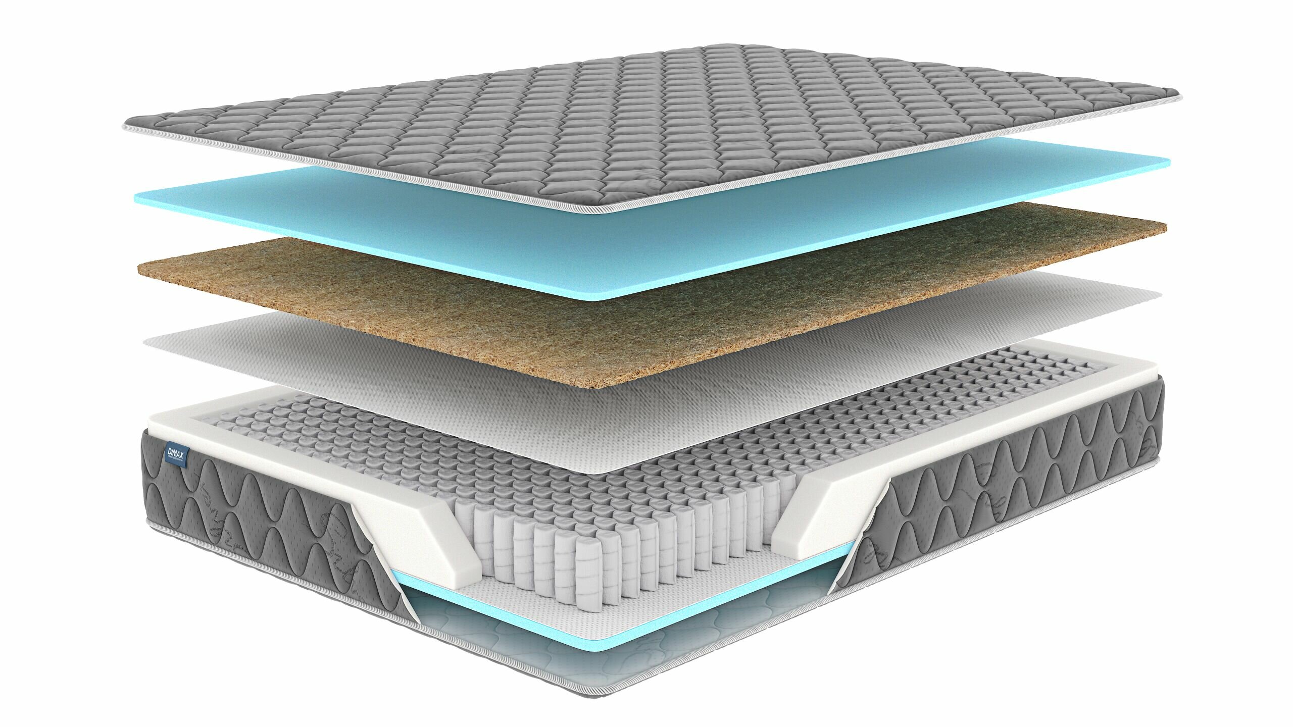 Матрас Dimax Оптима 500 Микс Графит 155х195