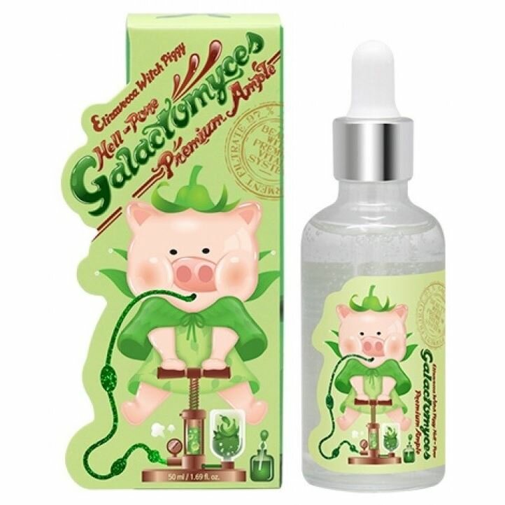 Сыворотка Elizavecca Milky Piggy Hell-Pore Galactomyces Premium Ample 97%, Восстанавливающая сыворотка для кожи лица с экстрактом Галактомисиса 97%, 50 мл