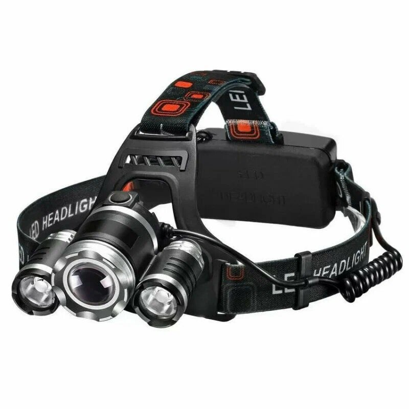 Налобный фонарь High power Headlamp 3*Cree T6