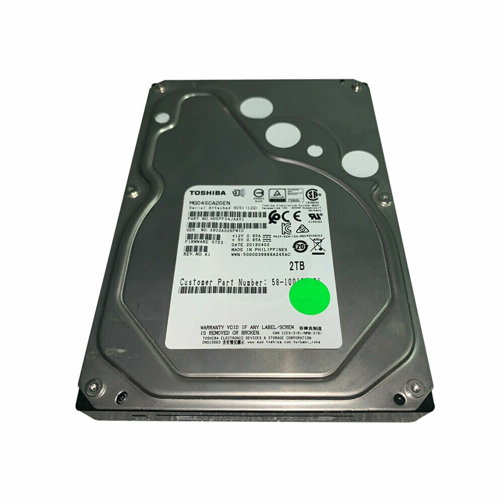 Жесткий диск Toshiba MG04SCA20EN 2Tb 3,5" HDD аналог Dell GDM8H