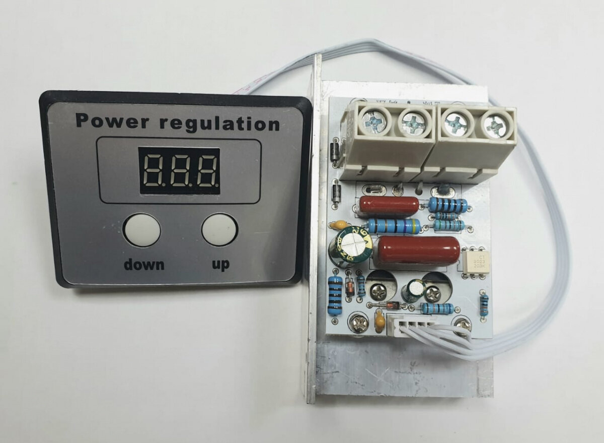 Регулятор мощности 220В / 8000 Вт с выносным дисплеем