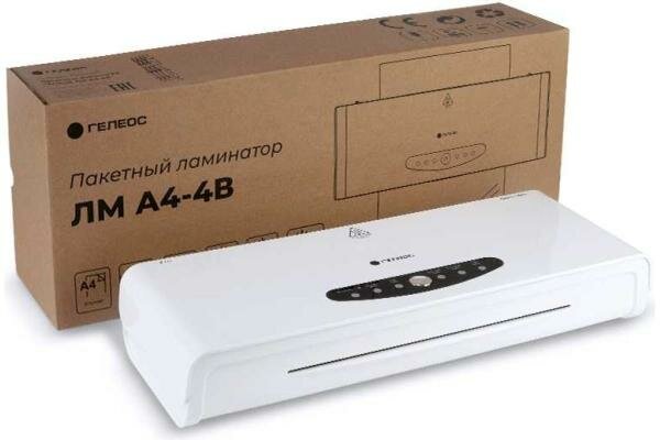 Ламинатор ГЕЛЕОС ЛМА44В А4, 2х250 (пленка 60-250мкм), 300 мм/мин, 4 вала, реверс, пластиковый. корпус, мах толщина 0,6мм - фото №5