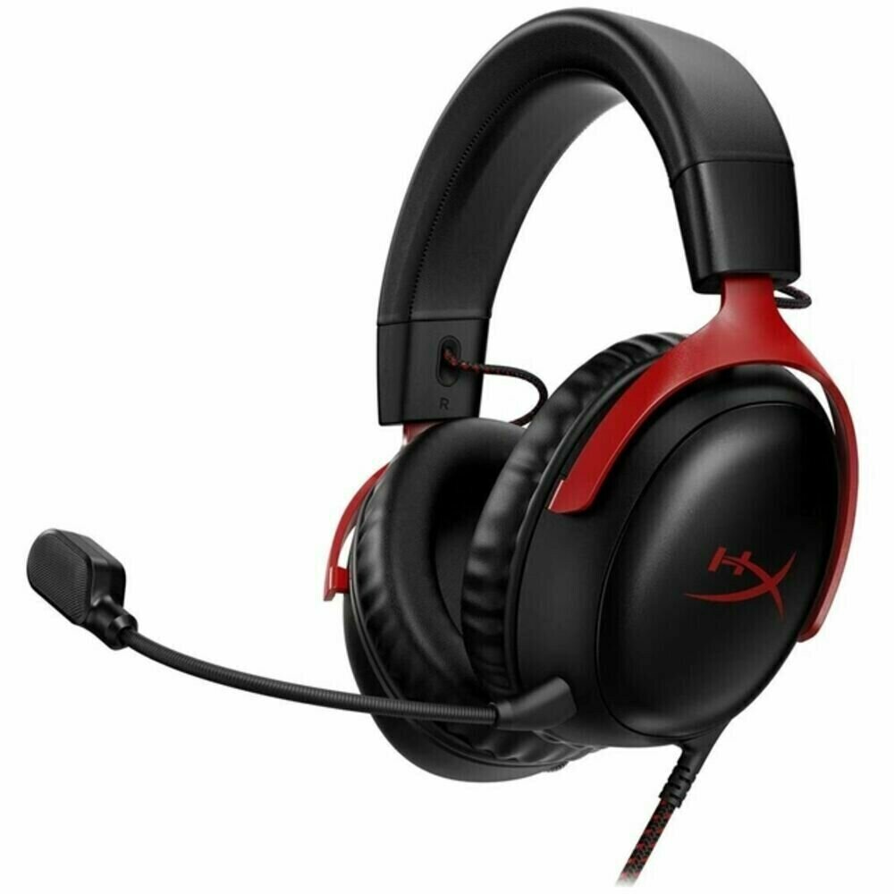 Компьютерная гарнитура HyperX Cloud III черный/красный (77Z46AA)