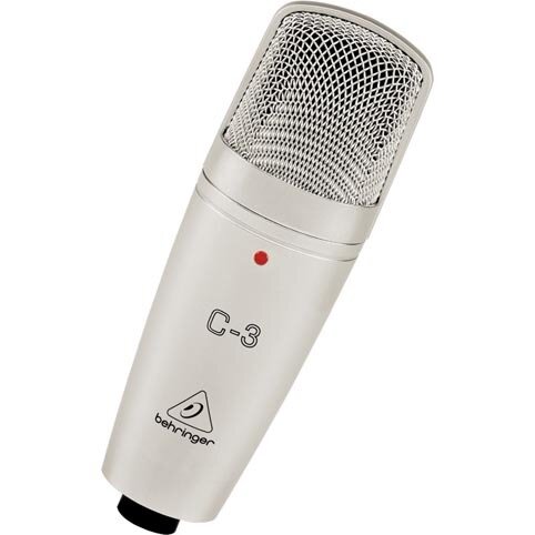 BEHRINGER C-3 - студийный конденсаторный микрофон,40 - 18000 Гц , кардиоида, всенаправленная, восьмер