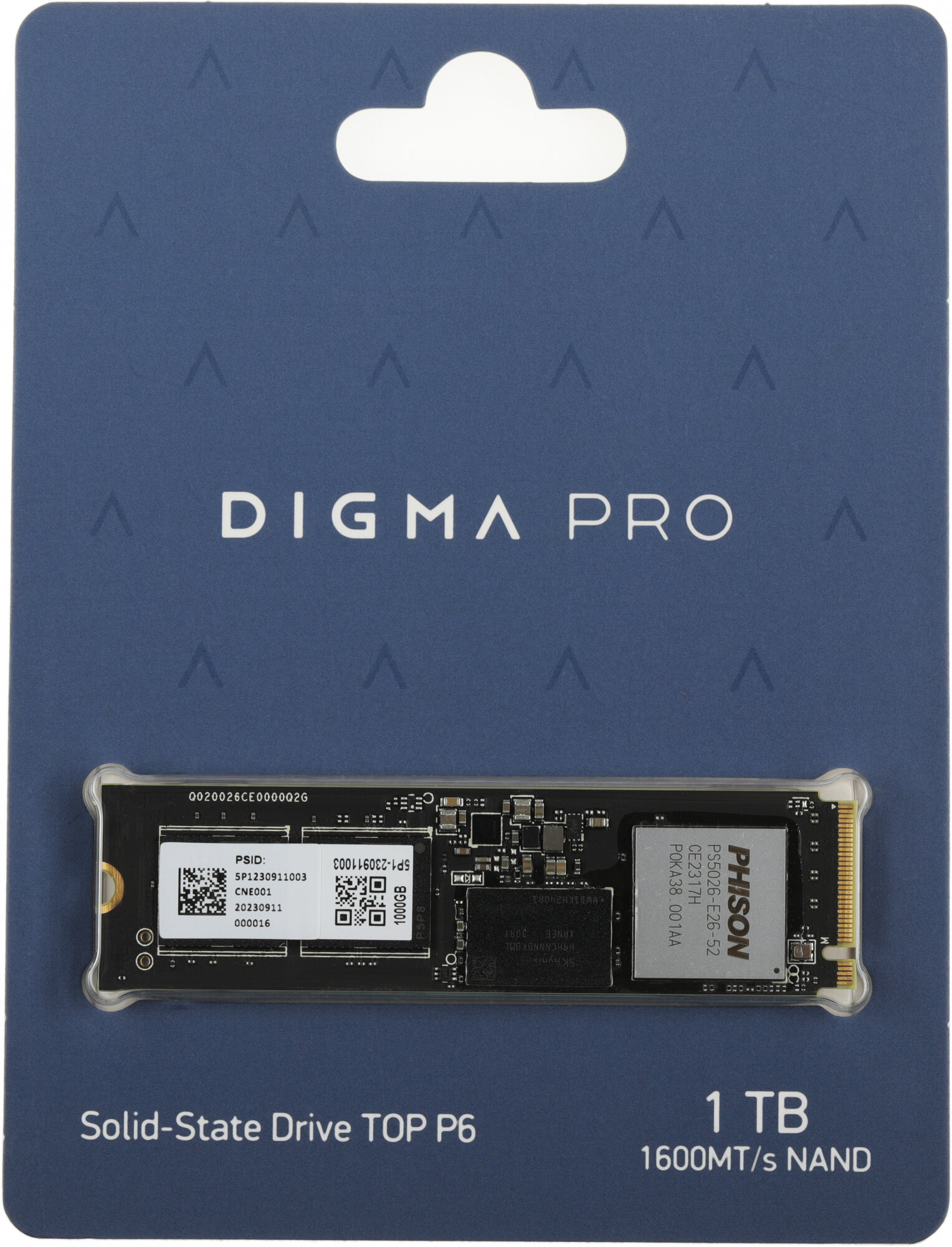 Накопитель SSD Digma PCIe 5.0 x4 1TB DGPST5001TP6T6 Pro Top P6 M.2 2280